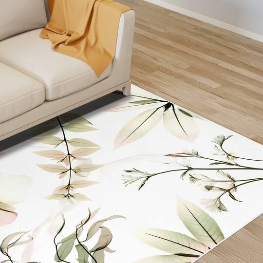 Empire Art Direct 5ft. x 7.5ft. Harmony of Existence I Tapis D'Art Flowers Area Rug